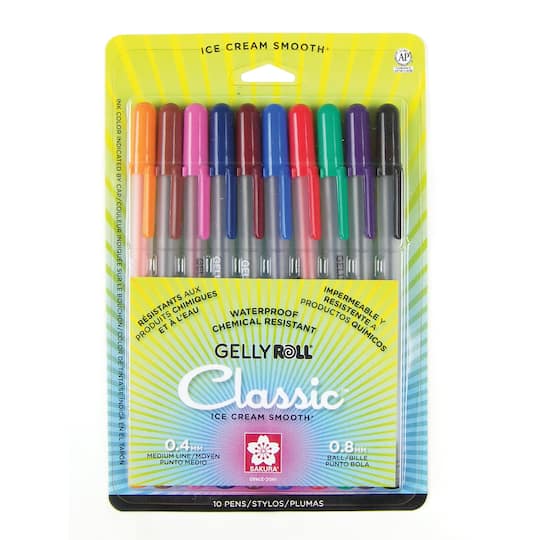 Sakura&#xAE; Gelly Roll&#xAE; Medium 10 Color Gel Pen Set